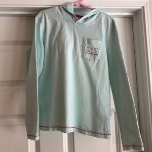 Vineyard Vines Long Sleeve Whale Hoodie Pocket Tee